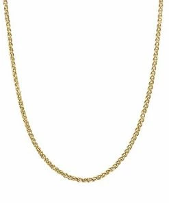 Jordan Blue 14k Gold 2.45 Mm Wheat Chain Necklace Yellow