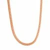 Jordan Blue 14k Gold Over Silver Foxtail Chain Necklace - 18 In. Rose