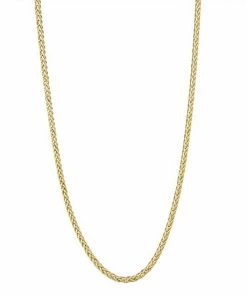 Jordan Blue Men's 10k Gold Wheat Chain Necklace