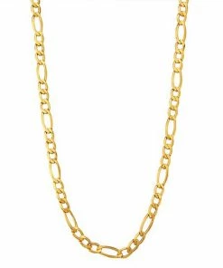 Jordan Blue Men's 10k Gold Figaro Chain Necklace