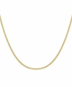 Jordan Blue 14k Gold 1.7 Mm Bismark Chain Necklace