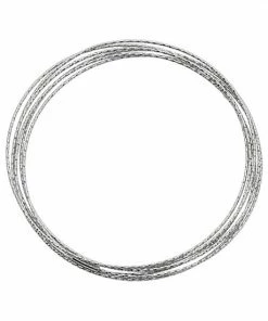 Jordan Blue Sterling Silver Interlocking Bangle Bracelet