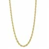 Jordan Blue Men's 14k Gold Rope Chain Necklace White