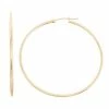 Jordan Blue 10k Gold Hoop Earrings 1.5 X 40mm