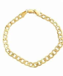 Jordan Blue Men's 10k Gold Curb Chain Necklace
