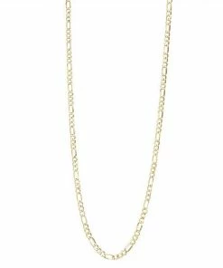 Jordan Blue 14k Gold 3.7 Mm Figaro Chain Necklace