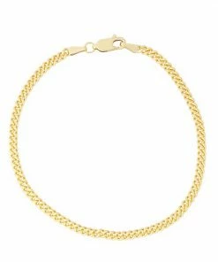 Jordan Blue 14k Gold Filled 2.7 Mm Curb Chain Bracelet