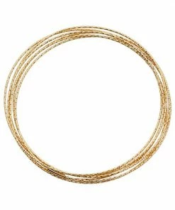 Jordan Blue 14k Gold Over Silver Interlocking Bangle Bracelet