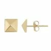 Jordan Blue 10k Gold Pyramid Stud Earrings
