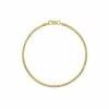 Jordan Blue Men's 14k Gold 2.45 Mm Box Chain Bracelet