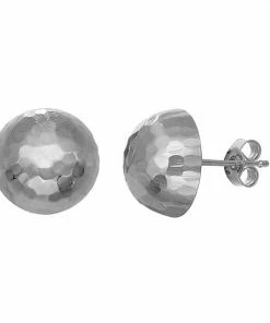 Jordan Blue 10k Gold Hammered Ball Stud Earrings