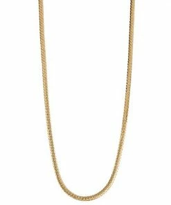 Jordan Blue 10k Gold Herringbone Chain Necklace