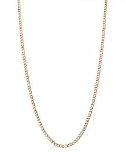Jordan Blue 10k Gold Curb Chain Necklace