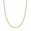 Jordan Blue Men's 10k Gold 2.4 Mm Snake Chain Necklace Yellow