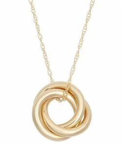 Jordan Blue 10k Gold Circles Pendant