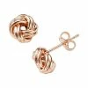 Jordan Blue 14k Rose Gold Love Knot Stud Earrings