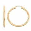 Jordan Blue 10k Gold Hoop Earrings 3 X 35mm