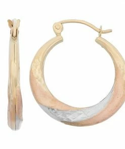 Jordan Blue 10k Gold Hoop Earrings