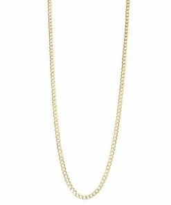 Jordan Blue 14k Gold 3.5 Mm Curb Chain Necklace