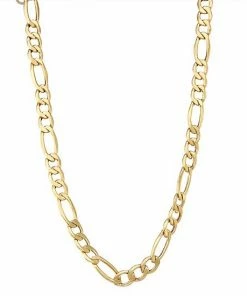 Jordan Blue Men's 10k Gold Figaro Chain Necklace