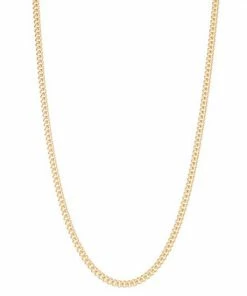Jordan Blue Men's 14k 4.9 Mm Gold Filled Curb Chain Necklace