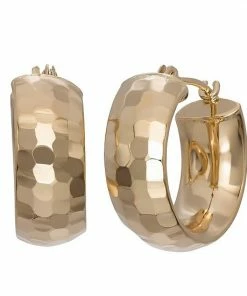 Jordan Blue 10k Gold Hoop Earrings