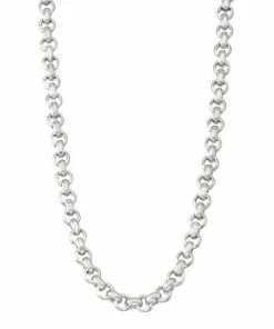Jordan Blue Men's Sterling Silver Rolo Chain Necklace