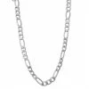 Jordan Blue Men's 10k White Gold Figaro Chain Necklace