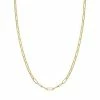 Jordan Blue 14k Gold 3.15 Mm Paper Clip Chain Necklace Yellow