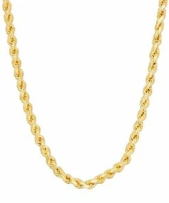 Jordan Blue 14k Gold Over Silver Rope Chain Necklace