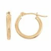 Jordan Blue 14k Gold Tube Hoop Earrings - 15 Mm Yellow