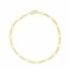 Jordan Blue 14k Gold Filled 2.9 Mm Figaro Chain Bracelet
