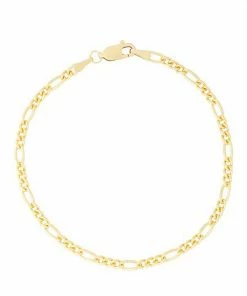 Jordan Blue 14k Gold Filled 2.9 Mm Figaro Chain Bracelet