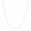 Jordan Blue 10k Gold Adjustable Box Chain Necklace - 22 In. White