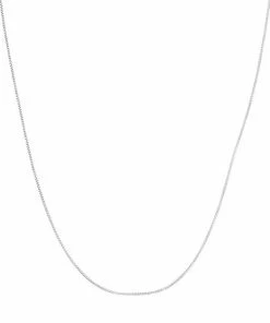 Jordan Blue 10k Gold Adjustable Box Chain Necklace - 22 In. White